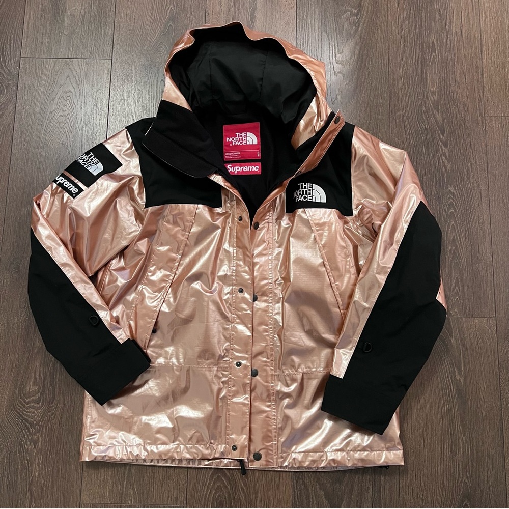 NWOT Supreme x The North Face Metallic Mountain Parka Rose Gold SUP-SS18… - Picture 3 of 9